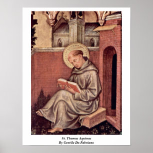 Póster St. Thomas Aquinas By Gentile Da Fabriano