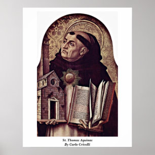 Póster St Thomas Aquinas por Carlo Crivelli