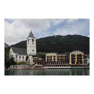 Póster St.Wolfgang am Wolfgangsee, Salzburg Österreich