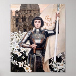 Poster Sta Joana d'Arc Padroeira da França Jeanne d'Arc