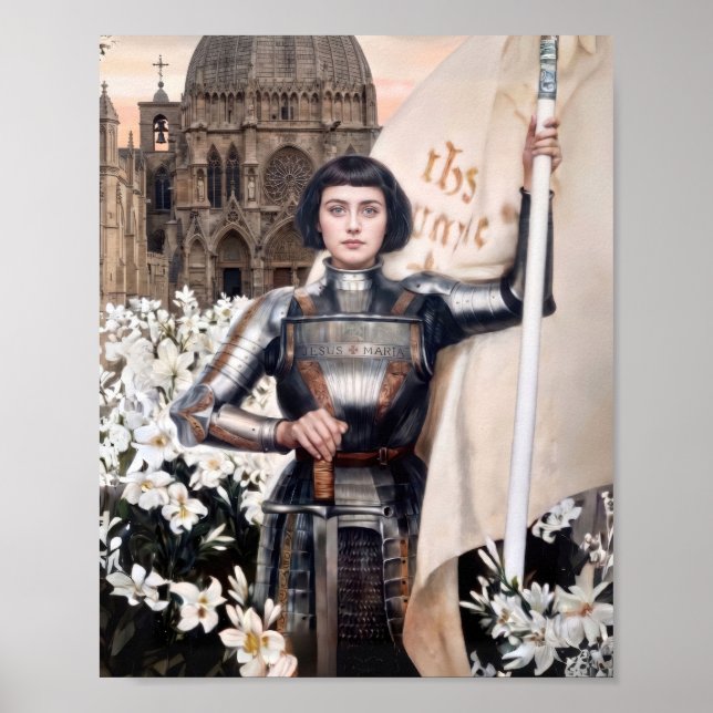 Poster Sta Joana d'Arc Padroeira da França Jeanne d'Arc (Frente)