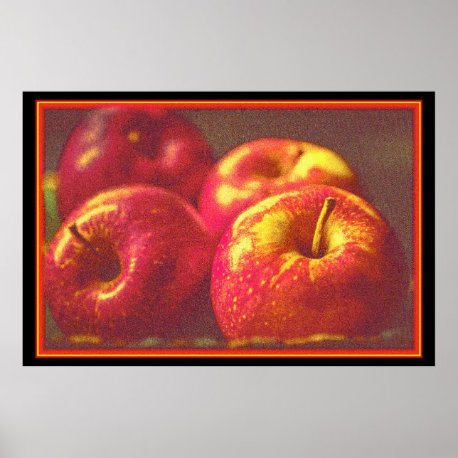 Poster "Stack of Red Apple Fruta" Foto bonita. Compre ago (Frente)