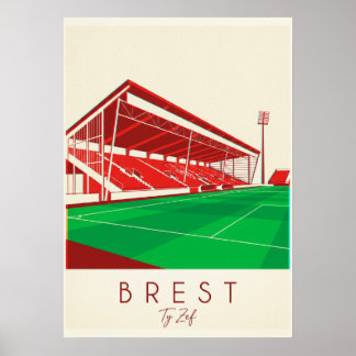 Poster Stade Brestois 29 - Ty-Zef, la fierté bretonne