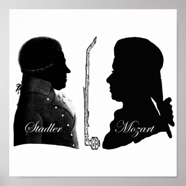 Póster Stadler e Mozart Clarinet (Frente)
