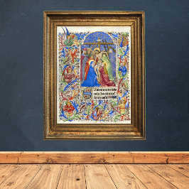 Poster Staer Mater Dolorosa Crucifix Manuscrito Medieval