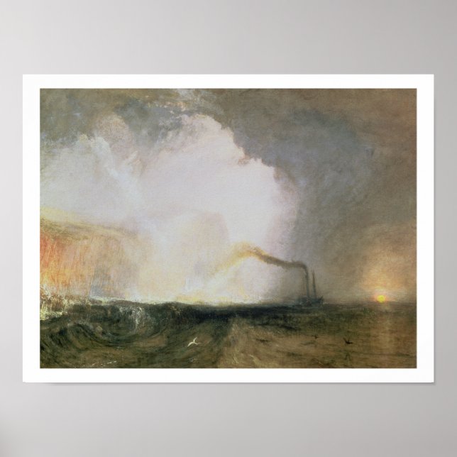 Póster Staffa, Caverna de Fingal, 1832 (óleo na canvas) (Frente)