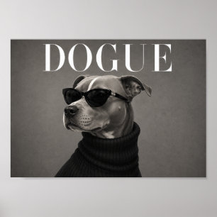 Poster Staffordshire Bull Terrier Editorial de Moda Cacho