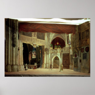 Poster Stage model for the opera