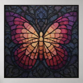Poster StainedGlassButterFly