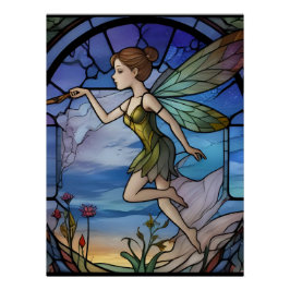 Póster Stainglass Fairy