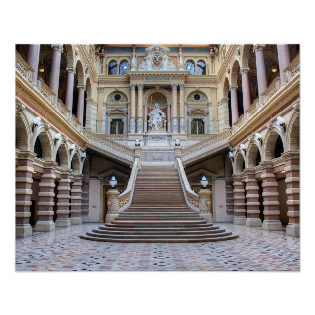 Póster Staircase In Justizpalast, Viena Áustria (Frente)