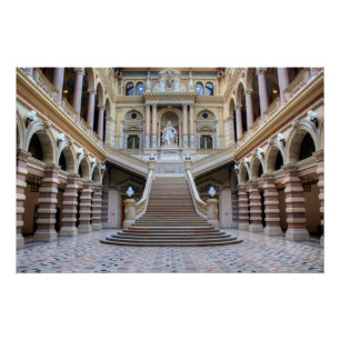 Póster Staircase In Justizpalast, Viena Áustria