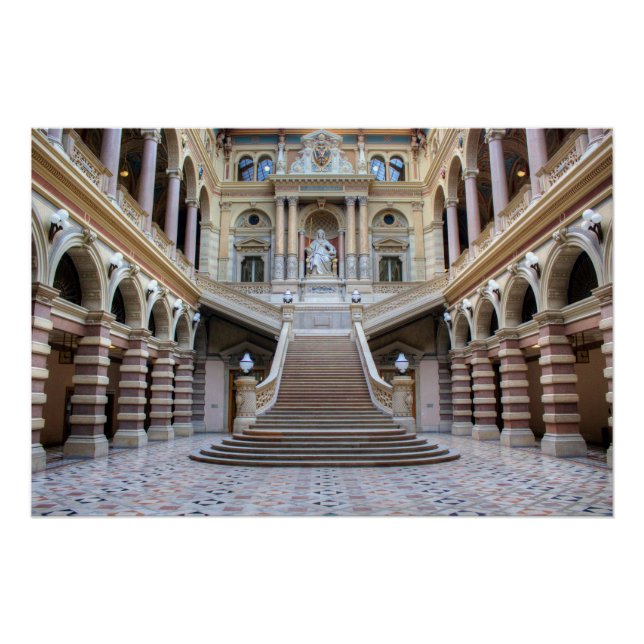 Póster Staircase In Justizpalast, Viena Áustria (Frente)
