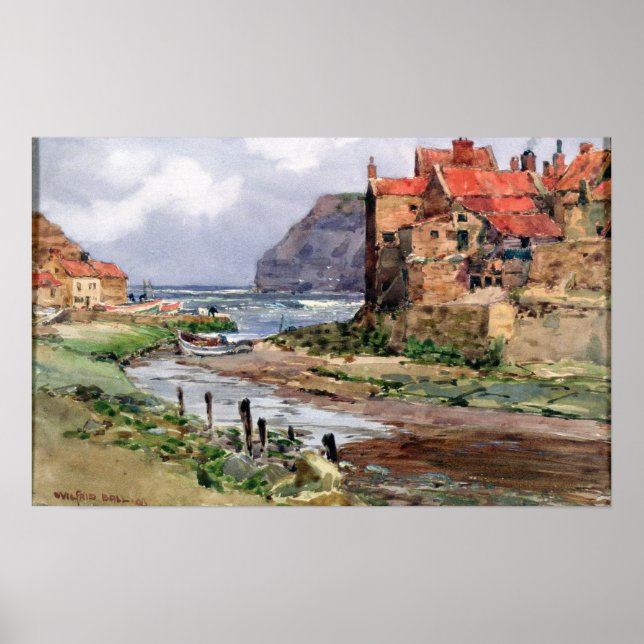 Póster Staithes, c.1897-1918 (Frente)