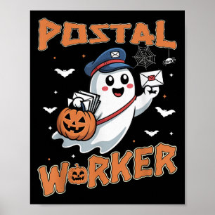 Poster Stal Worker Pumpkin Rua Office Funcionarios Ghost