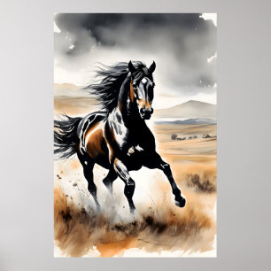 Poster Stallion in Full Stride
