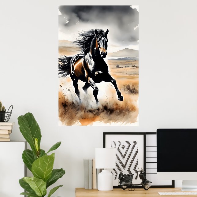 Poster Stallion in Full Stride (Escritório em casa)