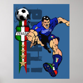 Póster Stallion Italiano Forza Azzurri Itália 2010 presen
