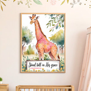 Poster Stand Alto em Sua Graça, Christian Nursery Wall Ar