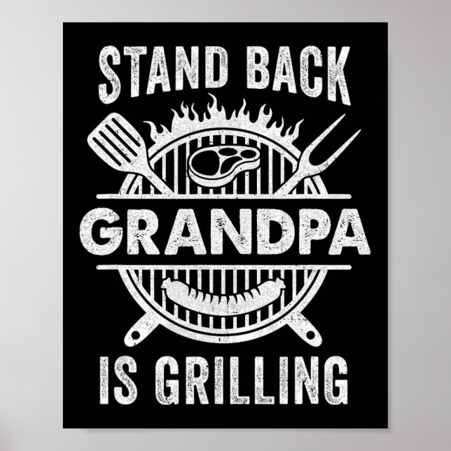 Poster Stand Ck Grandpa Está Indo Com Dia de os pais Engr (Frente)