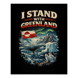 Póster Stand with Greenland