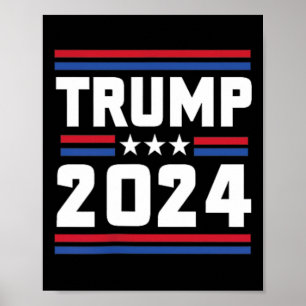 Poster Stand With Trump Funny Trump 2024 Condenado Felon