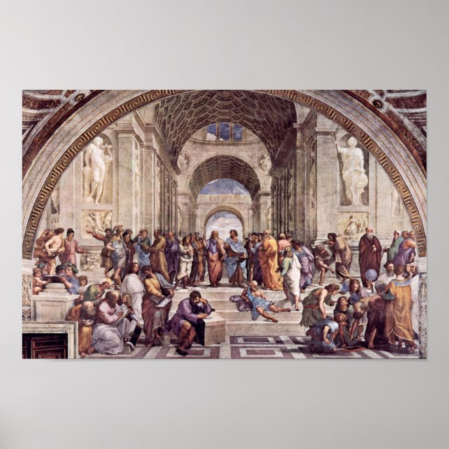 Póster Stanza Della Signatura No Vaticano Do Papa Jul (Frente)