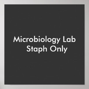 Póster Staph do laboratório da microbiologia somente
