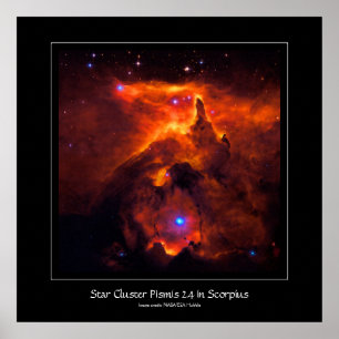 Poster Star Cluster Pismis 24, núcleo da NGC 6357