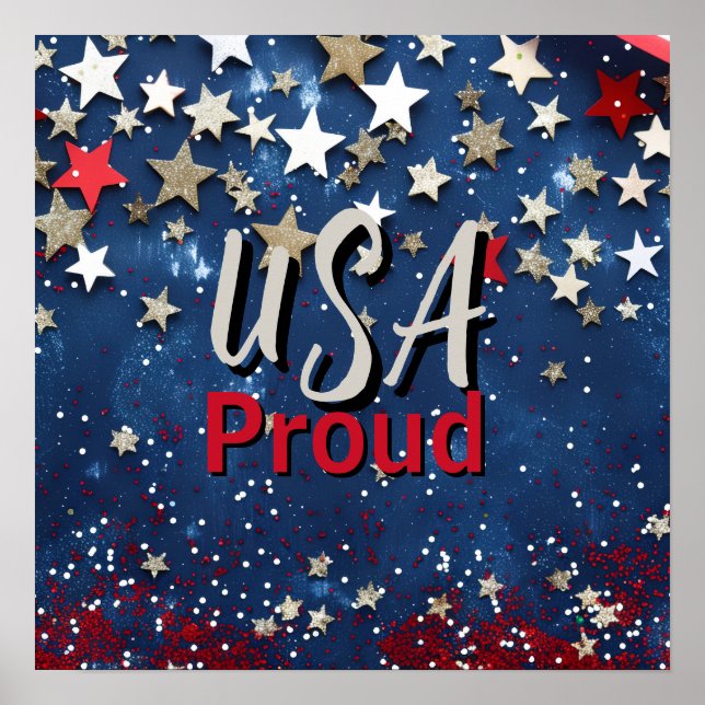 Poster Star Spanged EUA Orgulhoso (Frente)