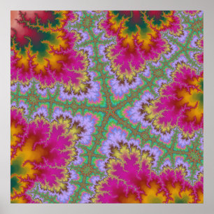 Poster Starfish Rosa Cactus