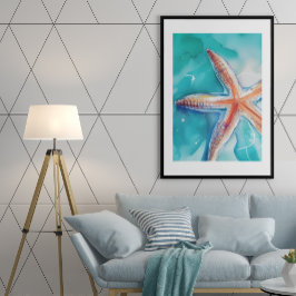 Poster Starfish tropical