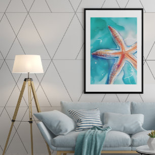 Poster Starfish tropical