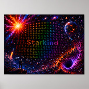 Poster Starkind – Evolução Cósmica da Vida