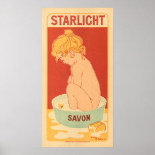 Poster STARLICE SAVON Chá Bath Soap Henri Meunier