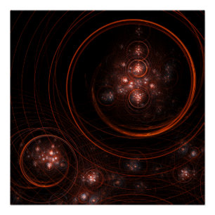 Póster Starlight Abstrato Art