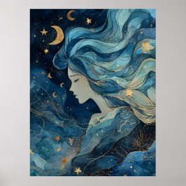 Poster Starlit Dream Goddess