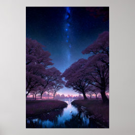 Poster Starlit Sakura Park