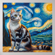Starry American Bobtail Cat