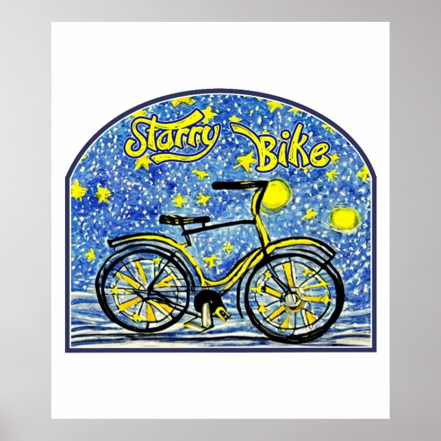 Poster Starry Bike (Frente)