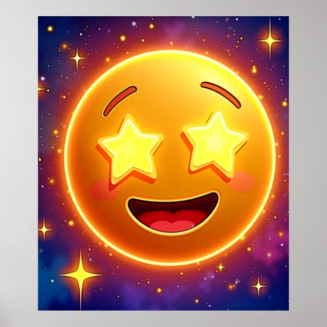 Poster Starry Eyed Emoji Joy (Frente)