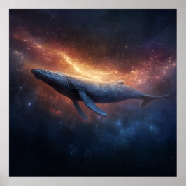 Poster Starry Nebula Humpback
