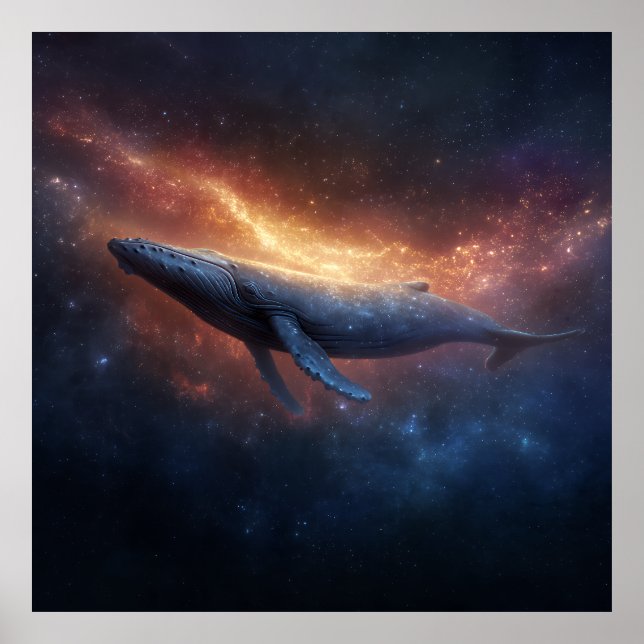 Poster Starry Nebula Humpback (Frente)