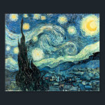 Poster Starry Night<br><div class="desc">Pintura clássica de Vincent Van Gogh</div>