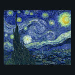 Poster Starry Night<br><div class="desc">Uma bela impressão da famosa Noite Estrelada de Van Gogh.</div>