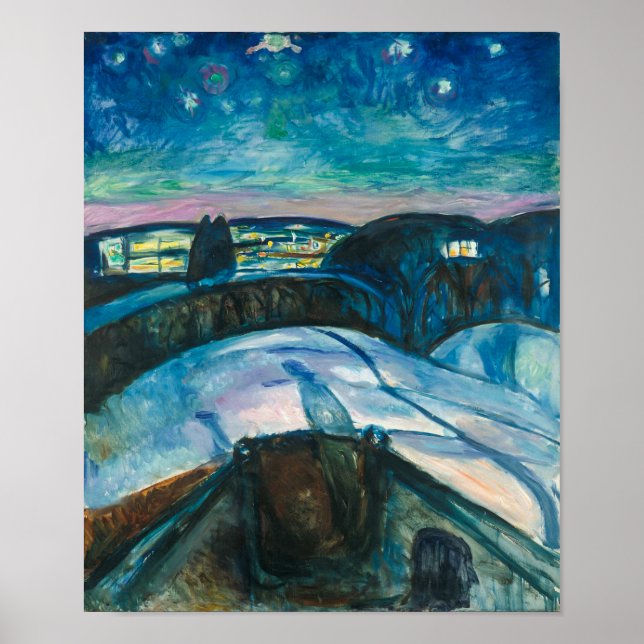Poster Starry Night | Edvard Munch | (Frente)