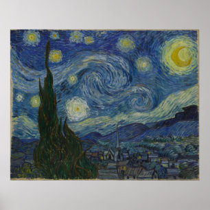 Póster Starry Night Grande Canvas Vincent Van Gogh
