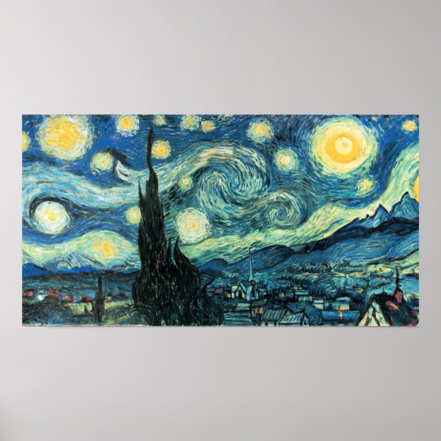 Poster Starry Night, mas é maior (Frente)