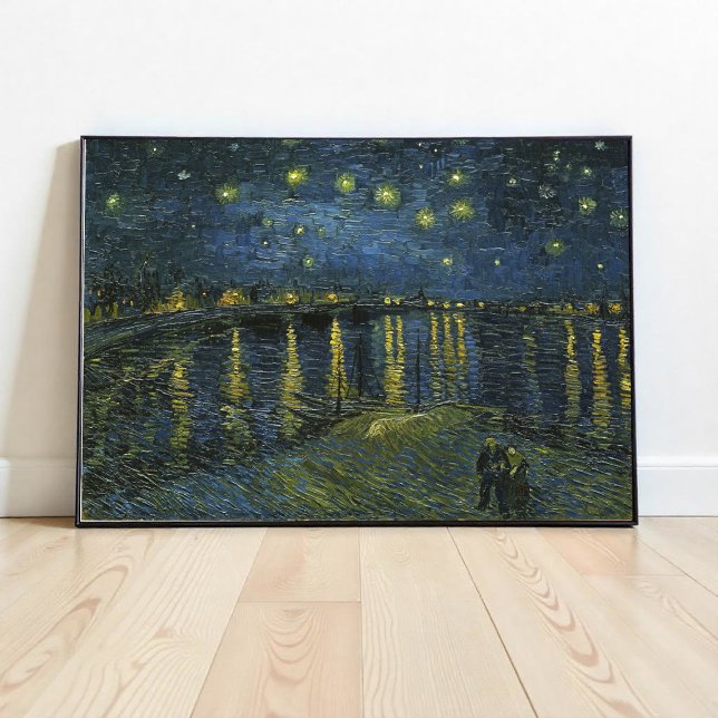 Poster Starry Night no Rhone, Vincent van Gogh (Criador carregado)