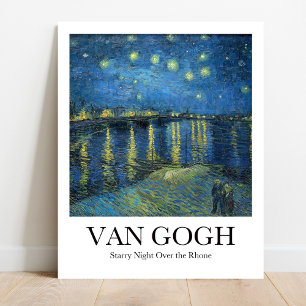 Poster Starry Night Over the Rhone, por Vincent van Gogh